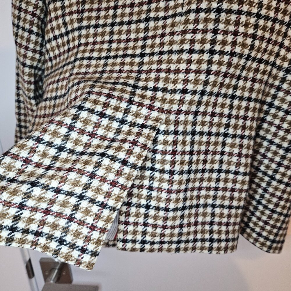 Brooks Brothers Red Fleece Moon plaid houndstooth Blazer Golden Sheep - Picture 6 of 12